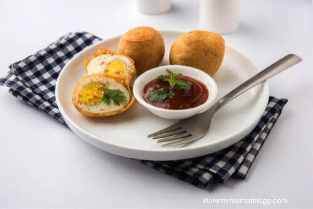 ไข่ชุบแป้งทอด เป็นอาหารอินเดียเหนือที่มีชื่อเสียงไปทั่วอินเดีย มันทำมาจากไข่ แป้งกรัม หรือที่เรียกว่า ถั่วและพริกป่น แม้ว่านี่จะเป็นสูตร
