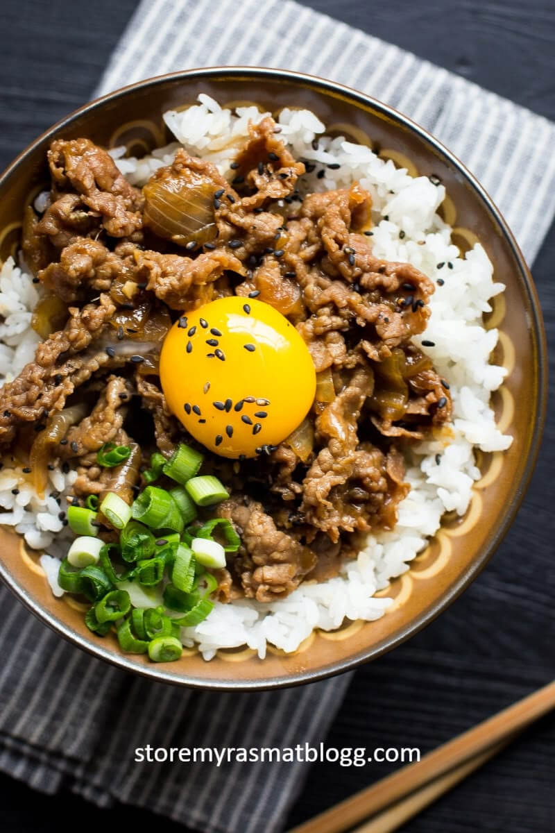 ข้าวหน้าเนื้อญี่ปุ่น กิวด้ง สูตรต้นตำรับ ทำง่าย อร่อย สุขภาพดี